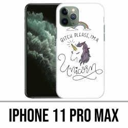 Coque iPhone 11 PRO MAX - Bitch Please Unicorn Licorne