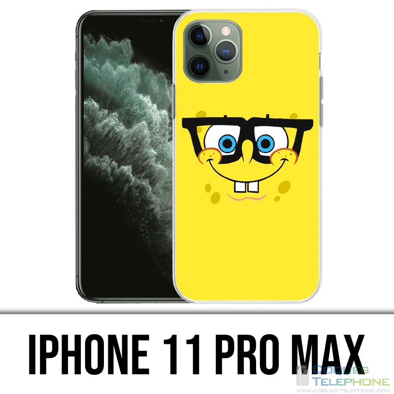 Coque iPhone 11 PRO MAX - Bob L'éponge Lunettes