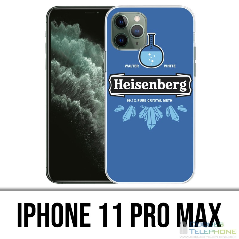Custodia per iPhone 11 Pro Max - Braeking Bad Heisenberg Logo