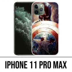 IPhone 11 Pro Max Hülle - Captain America Grunge Avengers