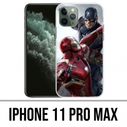Custodia IPhone 11 Pro Max - Captain America Iron Man Avengers Vs