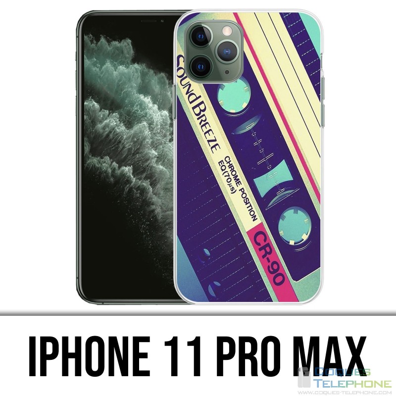 Coque iPhone 11 Pro Max - Cassette Audio Sound Breeze