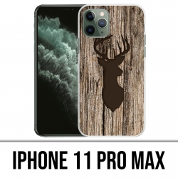 Coque iPhone 11 PRO MAX - Cerf Bois Oiseau
