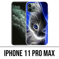 Coque iPhone 11 PRO MAX - Chat Blue Eyes