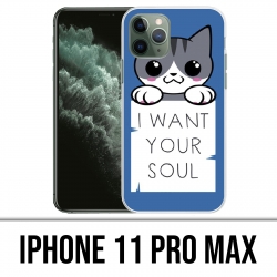 Funda para iPhone 11 Pro Max - Chat, quiero tu alma