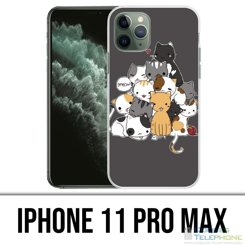 Custodia per iPhone 11 Pro Max - Chat Meow