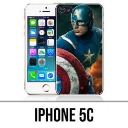 Funda iPhone 5C - Captain America Comics Avengers