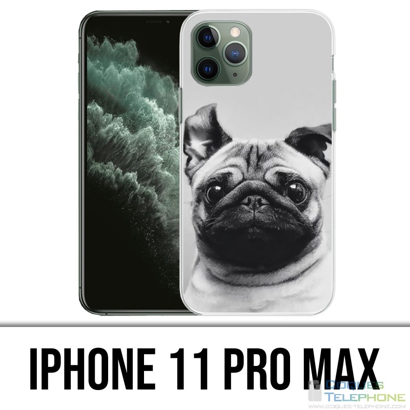 Custodia per iPhone 11 Pro Max - Pug Ears