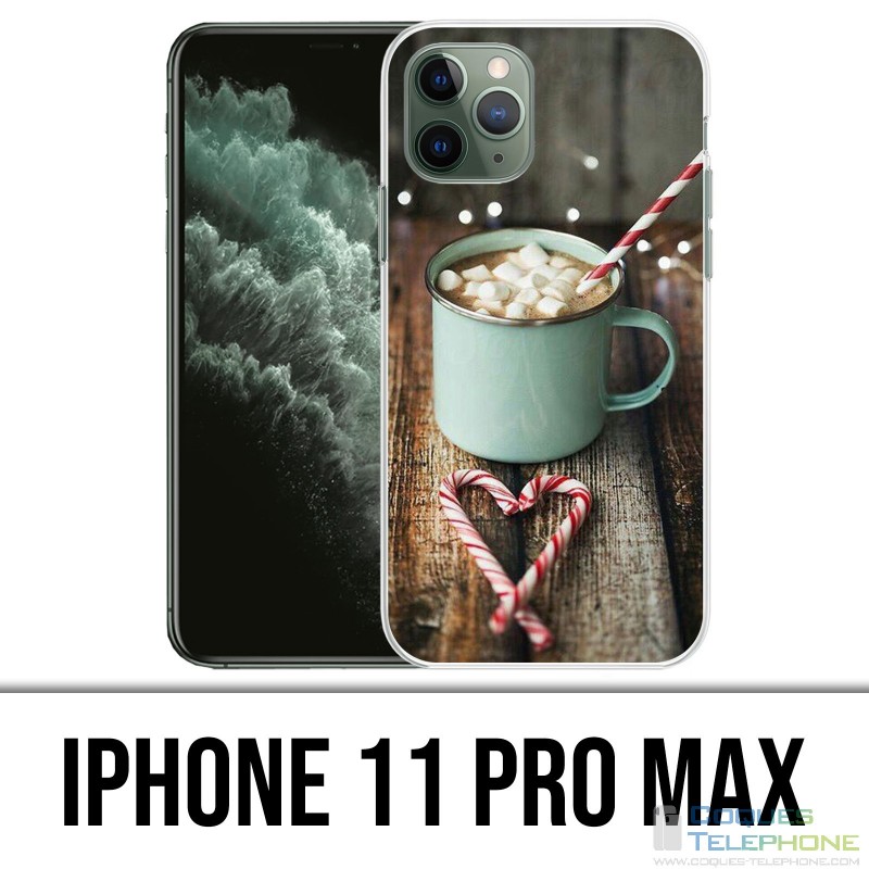 Coque iPhone 11 Pro Max - Chocolat Chaud Marshmallow