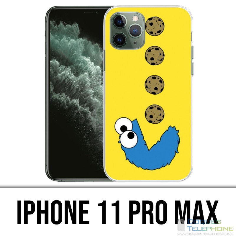 Coque iPhone 11 Pro Max - Cookie Monster Pacman