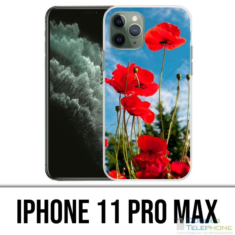 Coque iPhone 11 Pro Max - Coquelicots 1