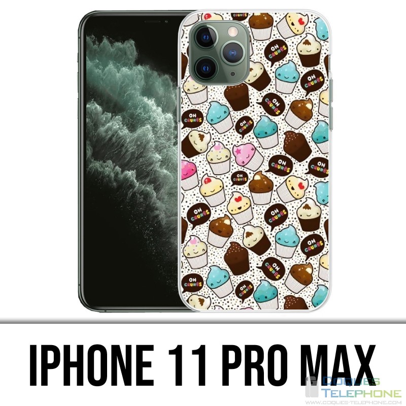 Custodia per iPhone 11 Pro Max - Cupcake Kawaii