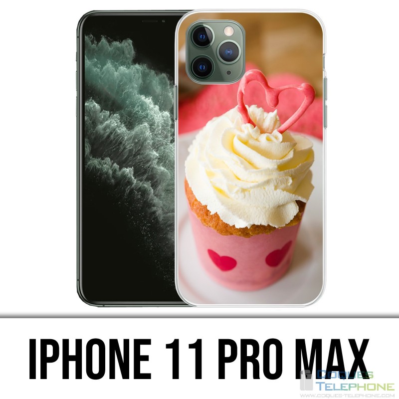 Custodia per iPhone 11 Pro Max - Cupcake rosa