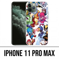 Coque iPhone 11 PRO MAX - Cute Marvel Heroes