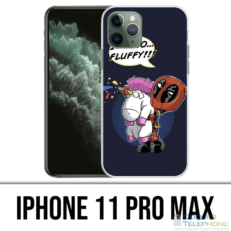 Coque iPhone 11 PRO MAX - Deadpool Fluffy Licorne