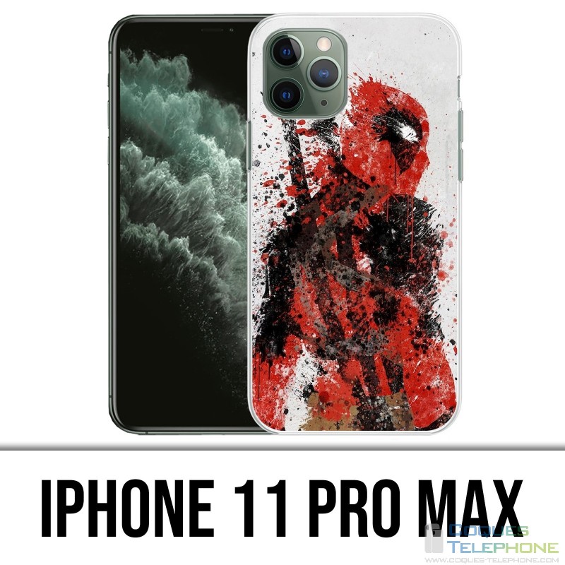 Custodia per iPhone 11 Pro Max - Deadpool Paintart