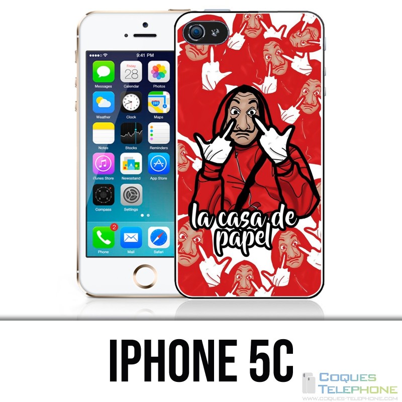 Funda iPhone 5C - Dibujos animados Casa De Papel