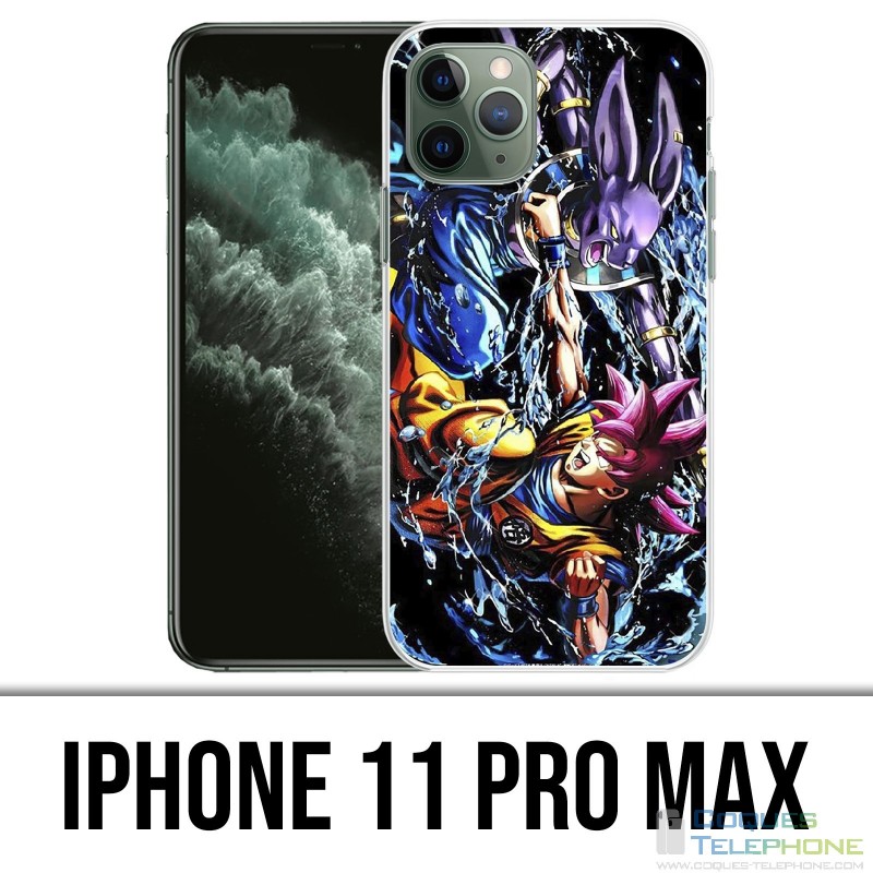 Custodia per iPhone 11 Pro Max: Dragon Ball Goku Vs Beerus
