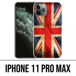 Coque iPhone 11 Pro Max - Drapeau Uk Vintage