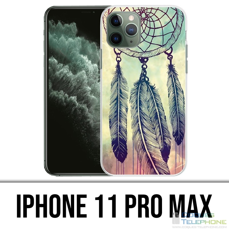 Coque iPhone iPhone 11 PRO MAX - Dreamcatcher Plumes