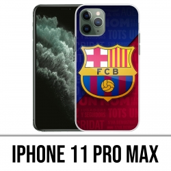 Custodia IPhone 11 Pro Max - Logo Football Fc Barcelona