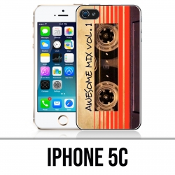 Coque iPhone 5C - Cassette Audio Vintage Gardiens De La Galaxie
