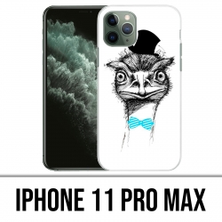 Funda para iPhone 11 Pro Max - Avestruz divertida