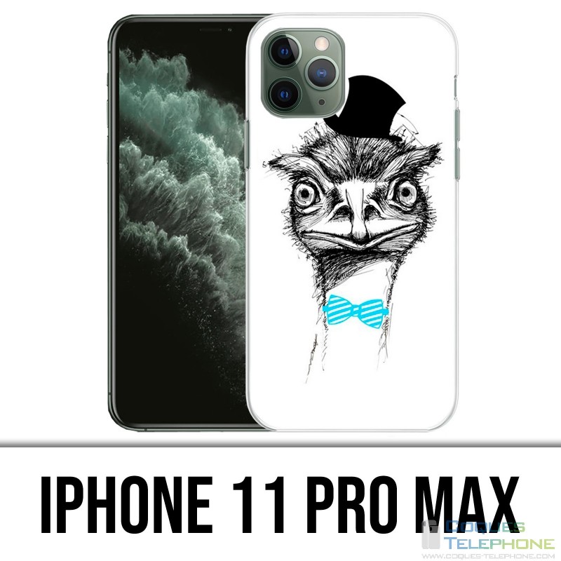 Coque iPhone 11 Pro Max - Funny Autruche