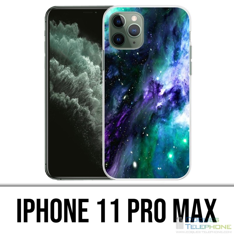 Coque iPhone iPhone 11 PRO MAX - Galaxie Bleu