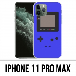 Custodia per iPhone 11 Pro Max - Game Boy di colore blu