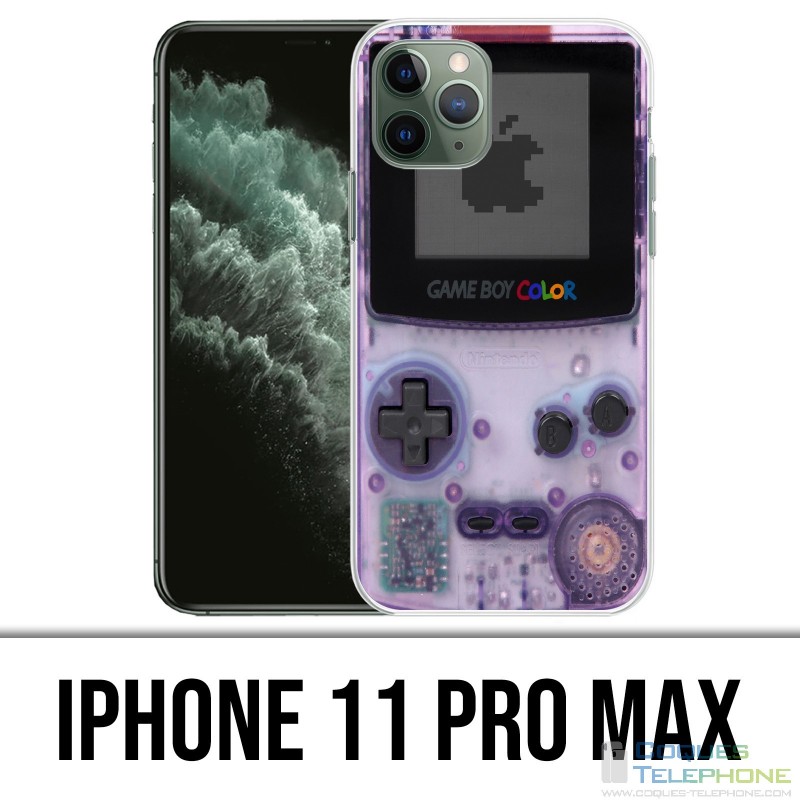 Coque iPhone 11 PRO MAX - Game Boy Color Violet