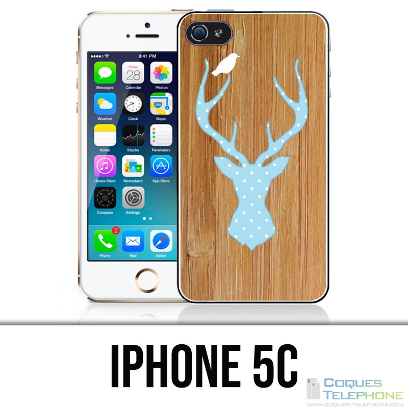 Custodia per iPhone 5C - Cervo di legno