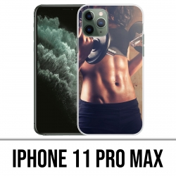 Coque iPhone 11 Pro Max - Girl Musculation