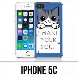 Custodia per iPhone 5C - Chat I Want Your Soul
