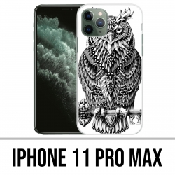 Coque iPhone iPhone 11 PRO MAX - Hibou Azteque