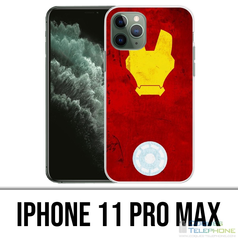 Funda iPhone 11 Pro Max - Iron Man Art Design