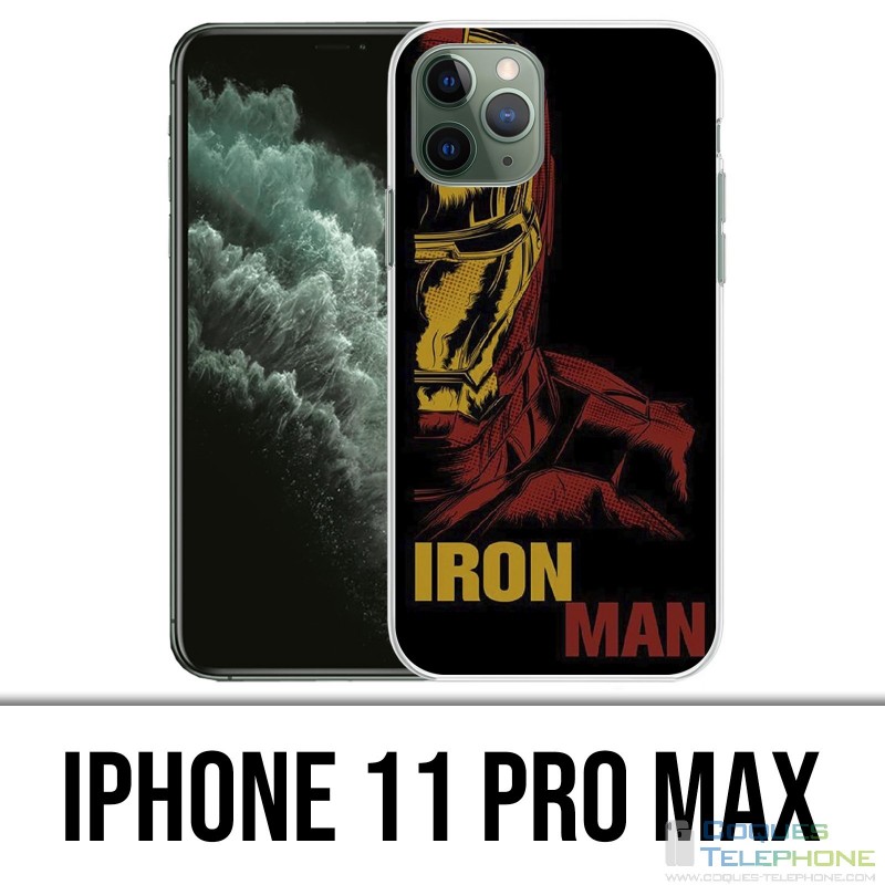 Coque iPhone 11 PRO MAX - Iron Man Comics