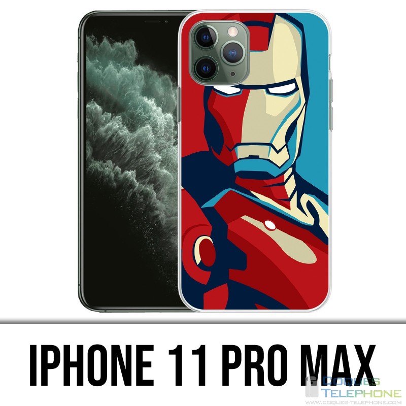 Coque iPhone 11 PRO MAX - Iron Man Design Affiche