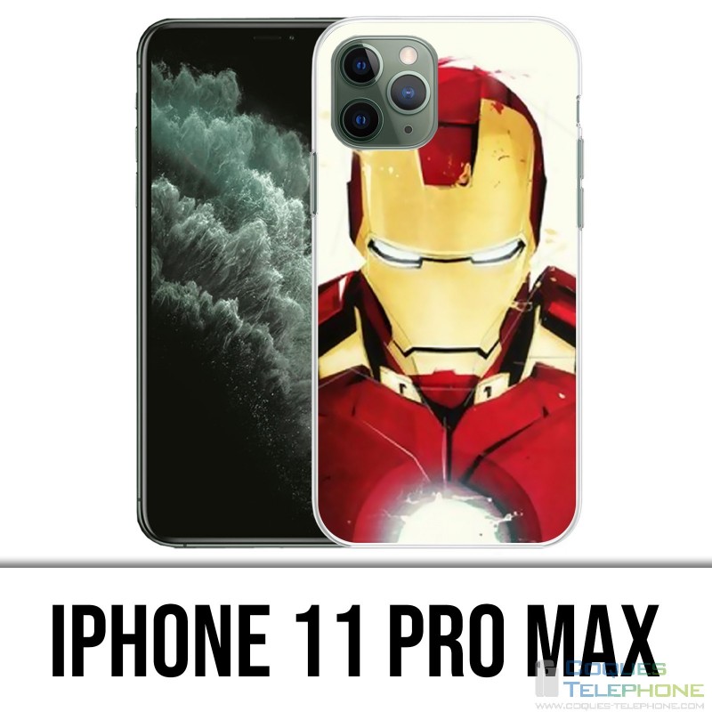 Coque iPhone 11 PRO MAX - Iron Man Paintart