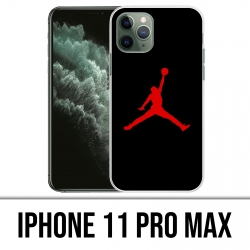 Custodia IPhone 11 Pro Max - Jordan Basketball Logo Nero