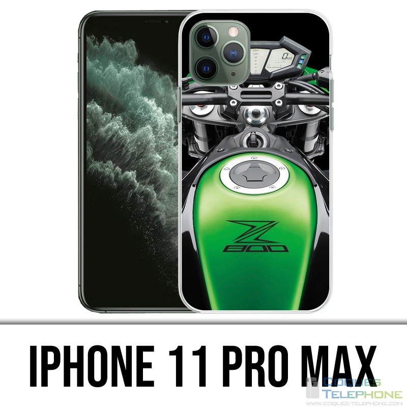 Coque iPhone 11 PRO MAX - Kawasaki Z800 Moto