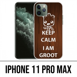 Funda para iPhone 11 Pro Max - Mantenga la calma Groot