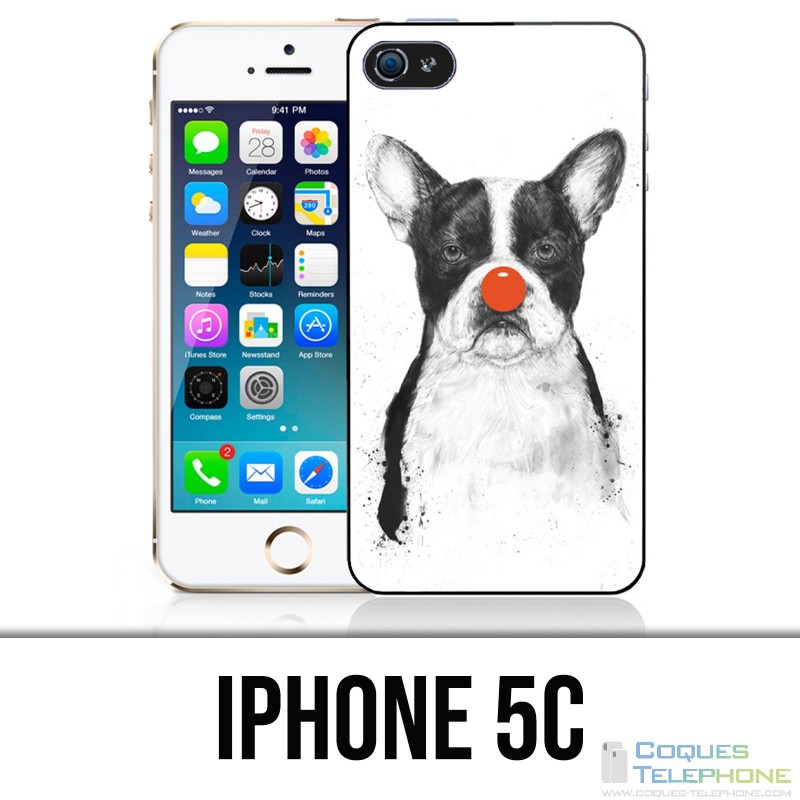 IPhone 5C Case - Dog Bulldog Clown