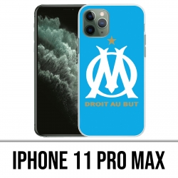 Coque iPhone 11 PRO MAX - Logo Om Marseille Bleu