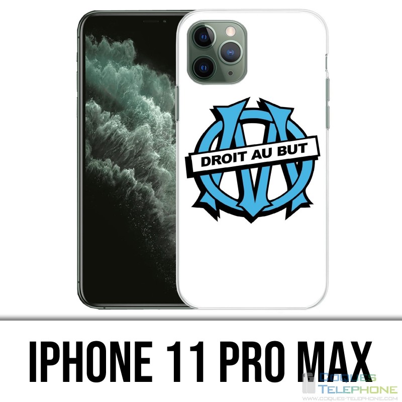 Coque iPhone 11 PRO MAX - Logo Om Marseille Droit Au But