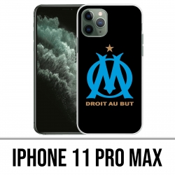 Coque iPhone 11 PRO MAX - Logo Om Marseille Noir