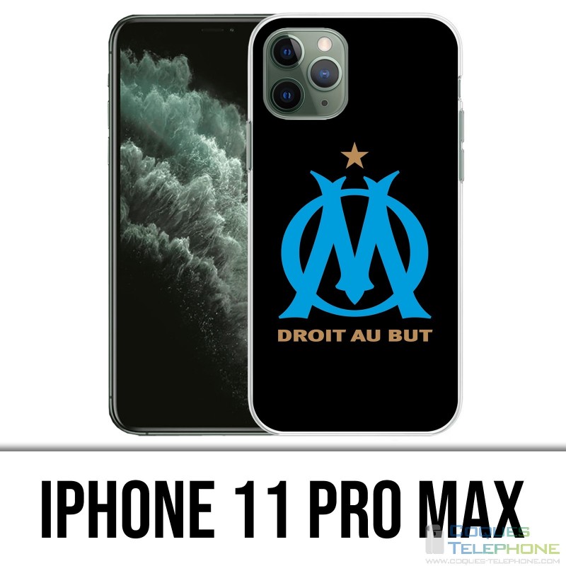 Funda iPhone 11 Pro Max - Logo Om Marseille Black
