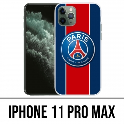 Coque iPhone 11 PRO MAX - Logo Psg New Bande Rouge