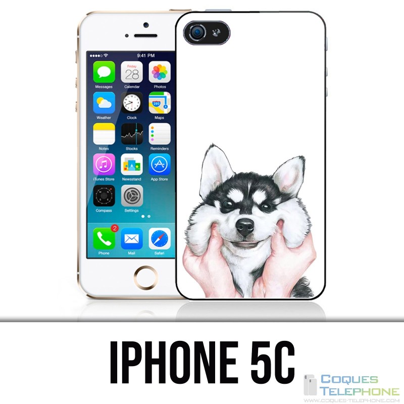 Funda iPhone 5C - Mejillas Husky