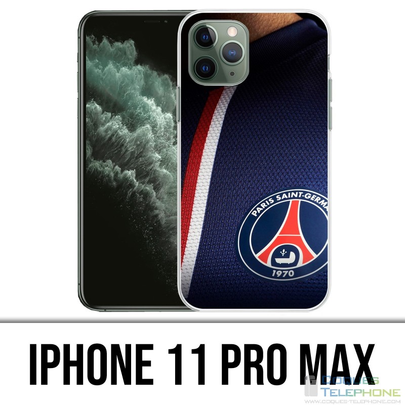 Coque iPhone 11 PRO MAX - Maillot Bleu Psg Paris Saint Germain